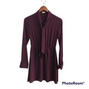 Aritzia Sunday Best Burgundy Veronica Dress Size XS